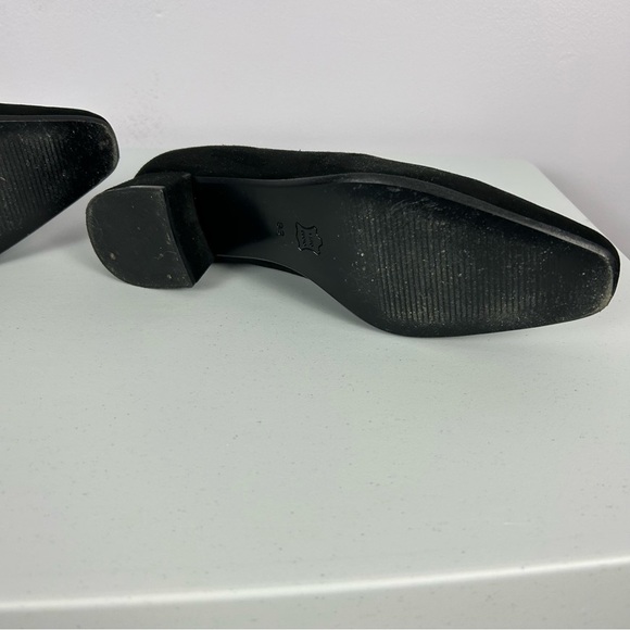 Talbots Black Suede Heel Shoes with Tassels Size 8 - Picture 6 of 7